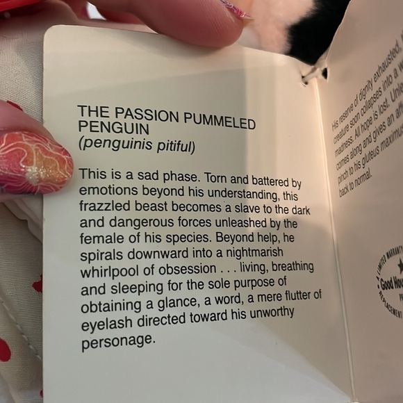 Opus from Bloom County vintage 1985 Crazy Love Phase Dakin Inc. Penguin Plush - Picture 15 of 17